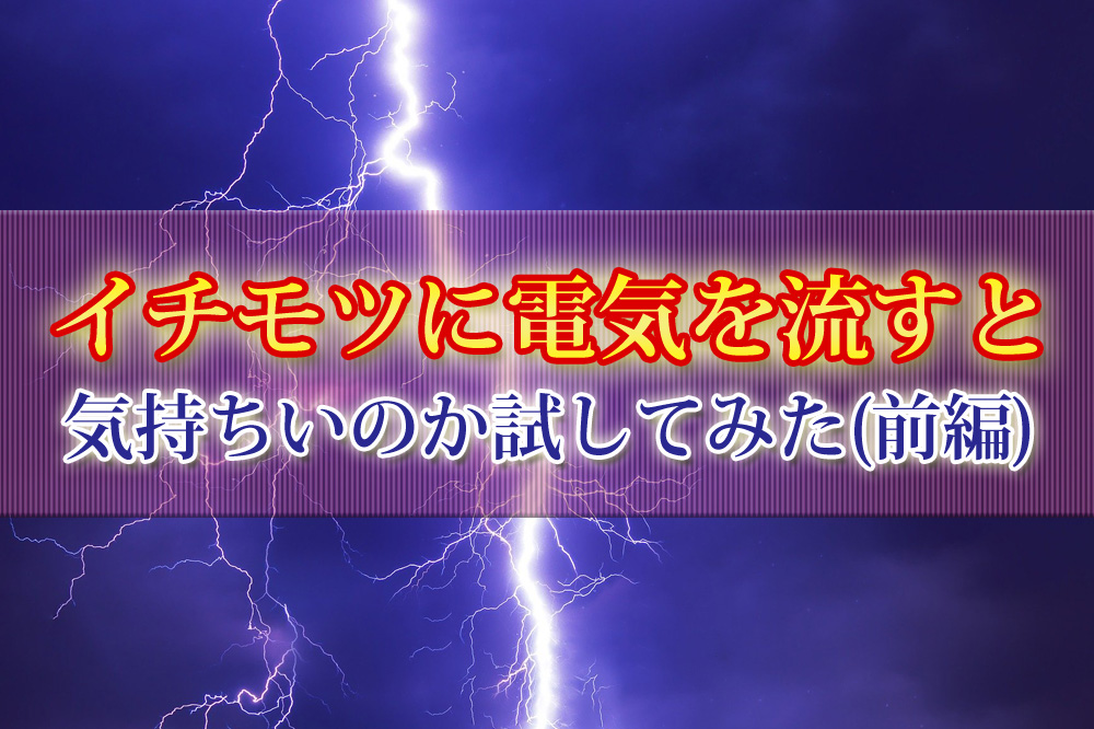 イチモツに電気を流すと気持ちいのか前編