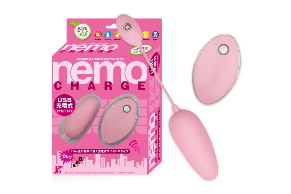 nemo CHARGE ネオ充電式リモコンローター ピンク